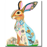 Paint by Numbers Rabbit Painting